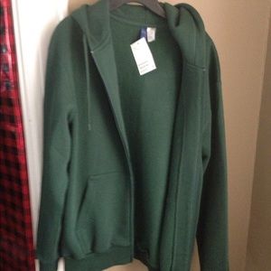 H&M Green Zip Up Hoodie NWT